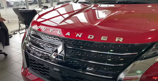 2022-24 Outlander Hood Emblem - Satin (will fit 23-25 PHEV)