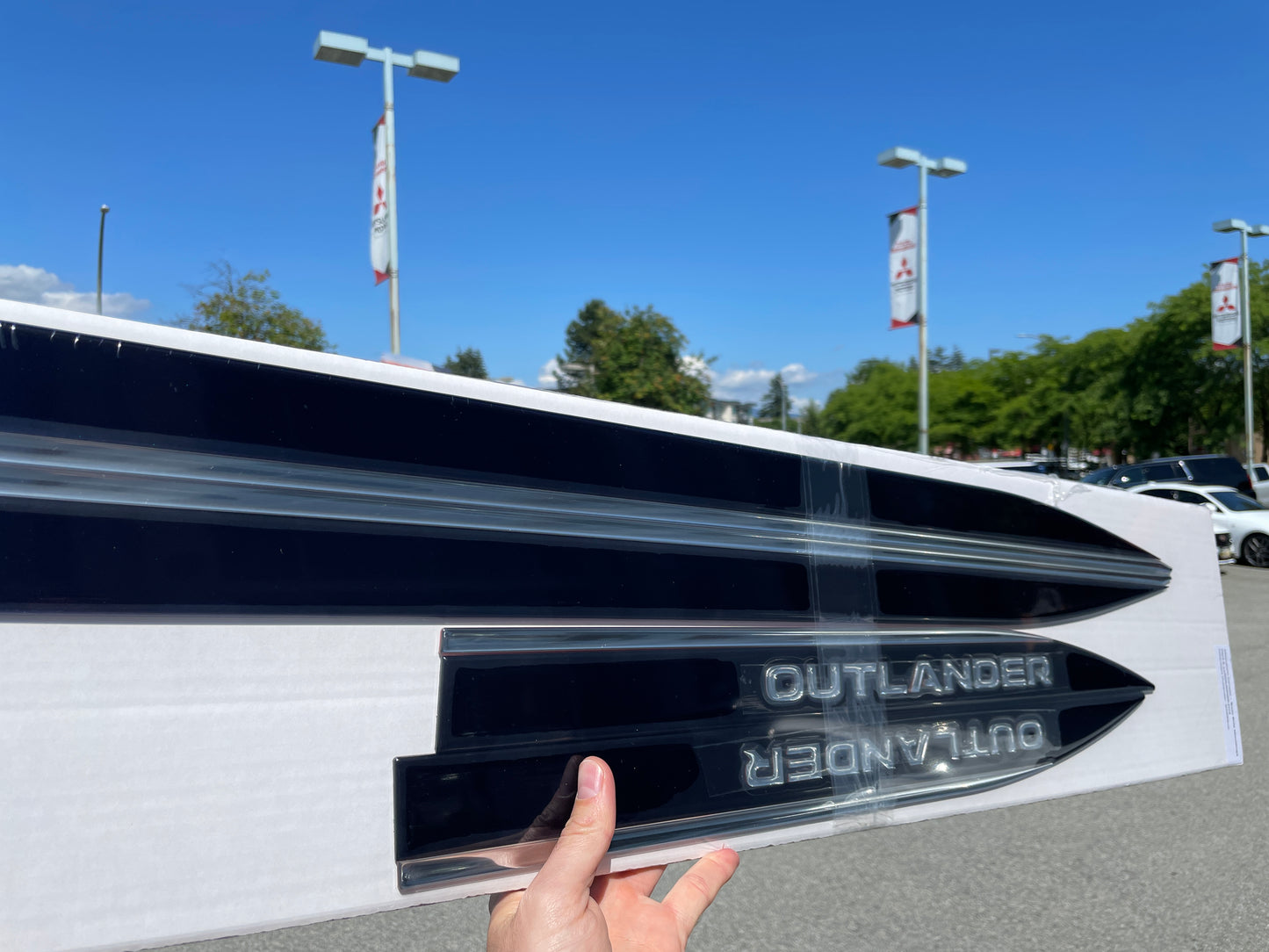 2022-25 Outlander Side Moldings - Cosmic Blue (will fit 23-25 PHEV)