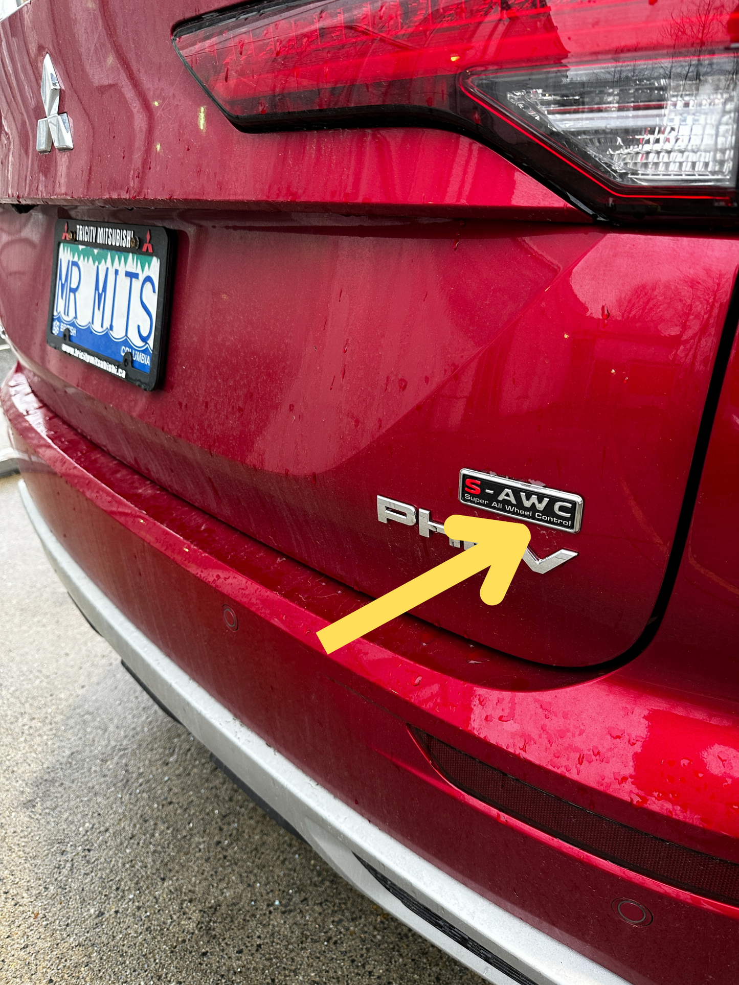 S-AWC tailgate decal - Outlander and PHEV.
